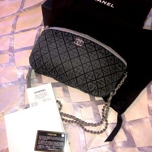Chanel bag denim grey